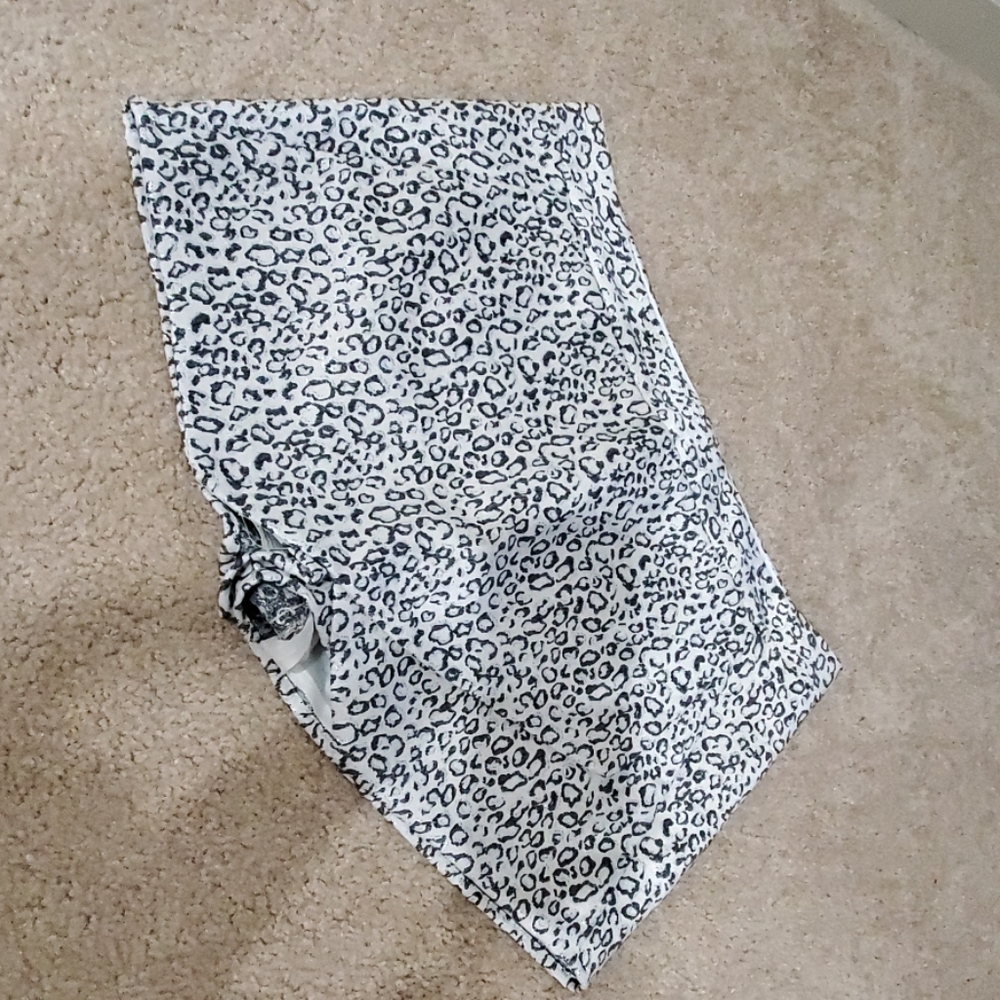 Express leopard print skort